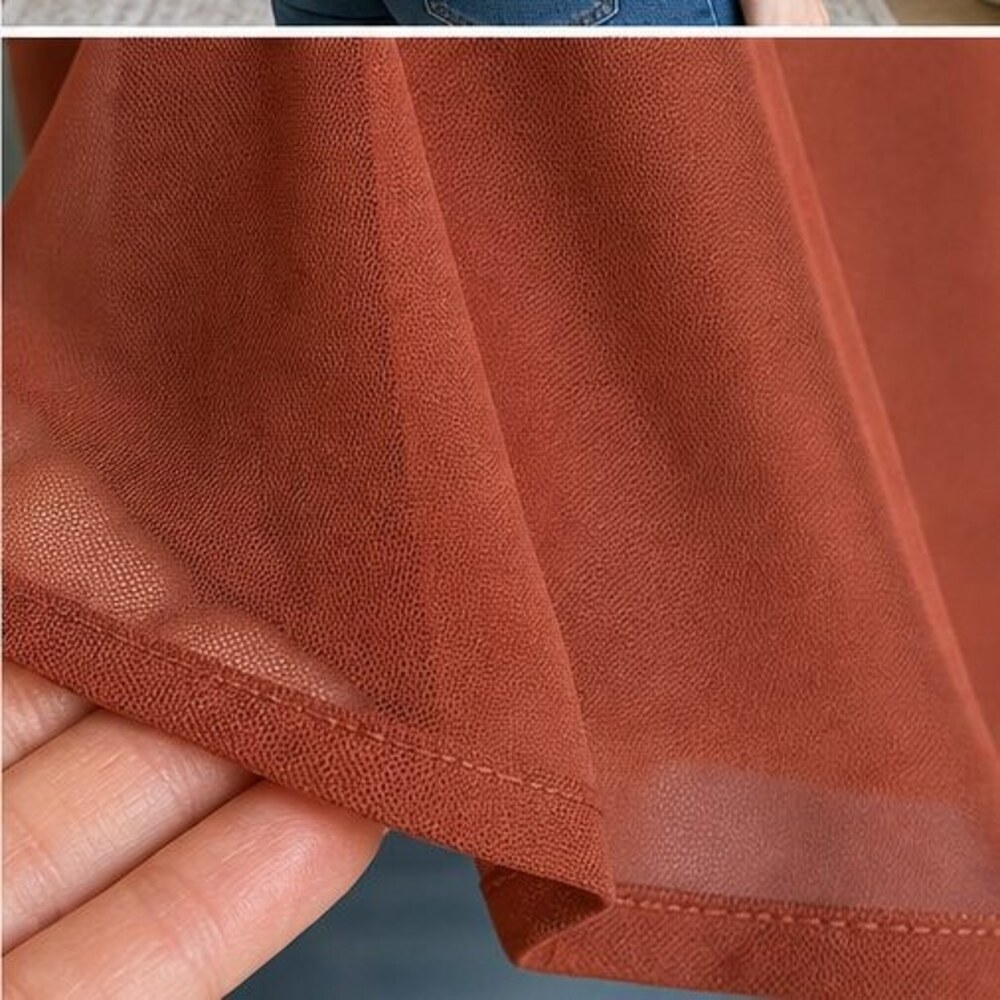 Rust Peplum Top - Picture 6 of 6
